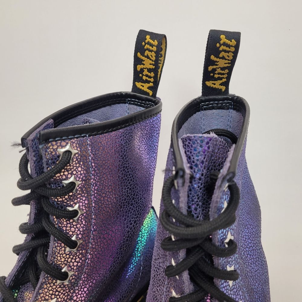 Dr. Martens Iridescent Purple Combat Boots - Women - Picture 5 of 8